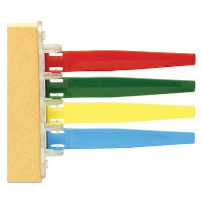 I4PF169434 Unimed-Midwest Exam Room Status Signal Flag - 7.75" x 7.25" - Scratch-resistant - Plastic - Red, Green, Yellow, Blue