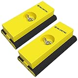 Paquete de 2 mini bloques de lijado: compra este paquete económico para tu hogar, garaje, taller, oficina o estudio. Estos bloques de lijado ligeros y compactos (11 cm) se adaptan a hojas de lijado de 140 x 114 mm.