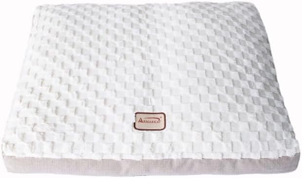 HomeStock Dog Crate Mat - 40" x 29" Plush Cushion - Waterproof & Removable Cover - Pet Bed with Handle