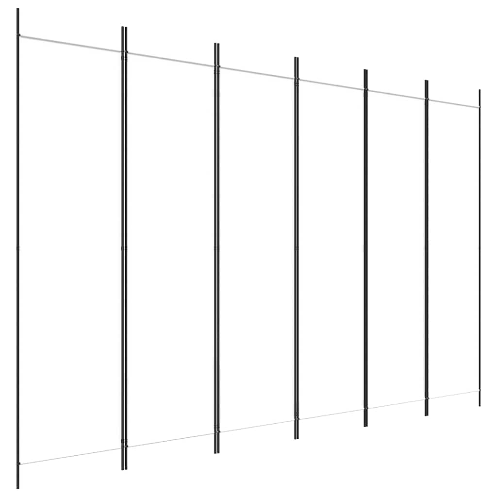 Vidaxl (, 300 X 200 Cm) Room Divider Fabric Privacy Screen Paravent Multi Colours Multi Sizes White
