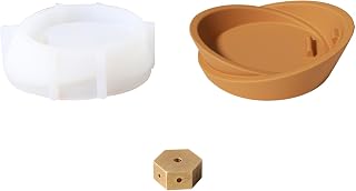 Boowan Nicole Concrete Incense Holders Silicone Mold Cement Insert Mould for Home Decor