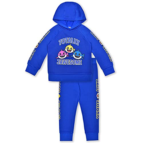 Nickelodeon Boys’ Baby Shark Hoodie And Jogger Set For Toddler Kids – Blue/Navy/Grey #TOP27