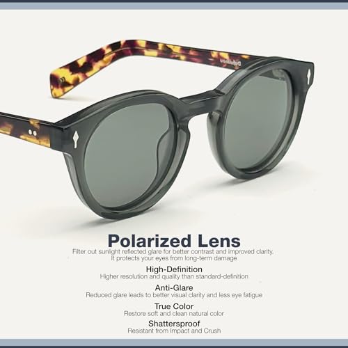 Round Polarized Sunglasses For Women Men UV400 Protection Driving Retro Trendy4