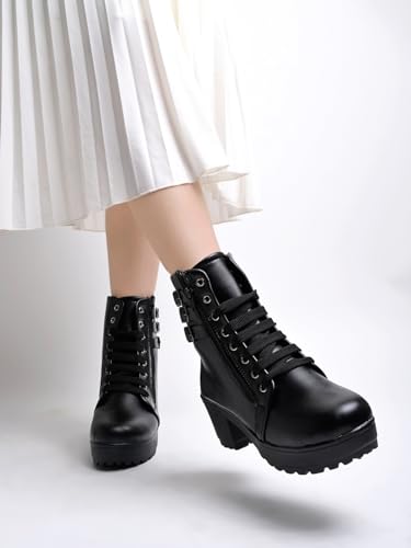 Shoetopia Women's Block Heel Boots
