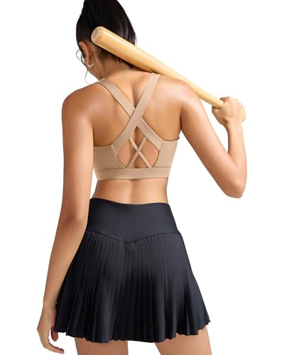 Image of RUNNING GIRL Sports Bra for Women, Molded Cup High Impact Sports Bras for Women with Sewn in Pads