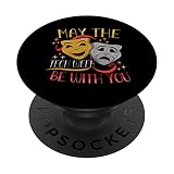 Théâtre Teacher Drama Teacher Theater Nerd Acteur PopSockets PopGrip Interchangeable