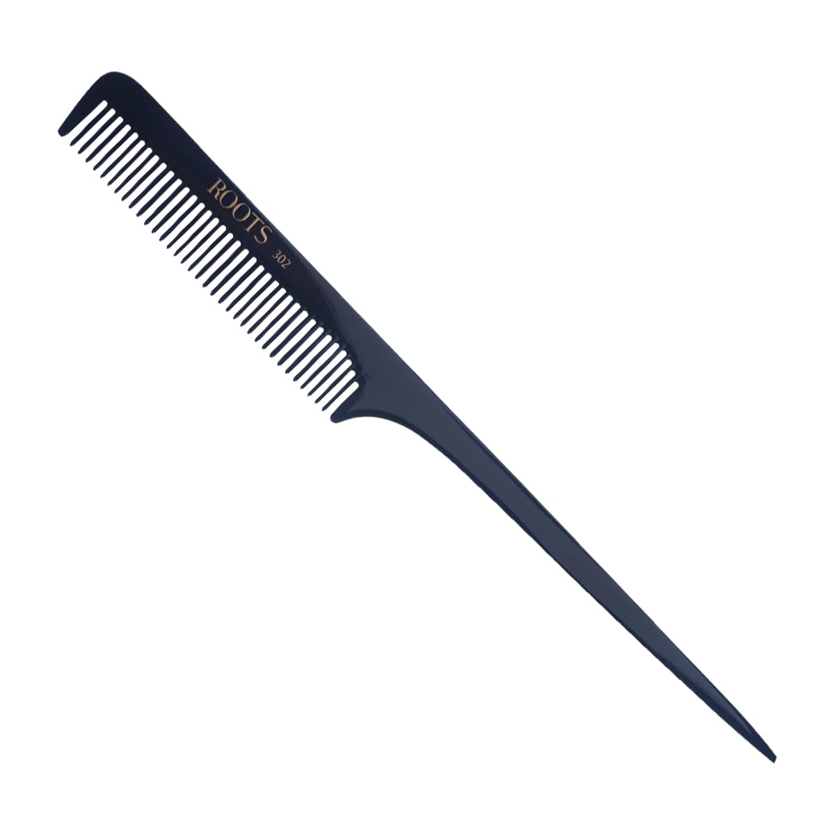 Roots - Professional Black Tail Comb - Designed with Fine Teeth Rat Tail Comb - Light Weight & Comfortable to use for Man and Women - Model No.303-image-19