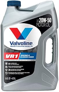 Valvoline VR1 Racing SAE 20W-50 High Performance High Zinc Motor Oil 5 QT