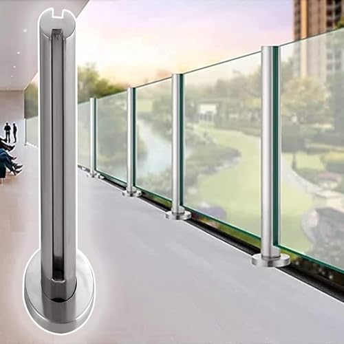 Poteau de balustrade en verre acier inoxydable pour poteau panneau terrasse