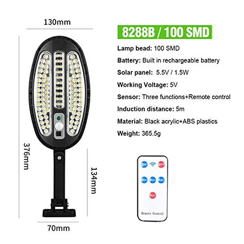 Poste de lámpara ar livre, poste de energia controle remoto, iluminação ao ar livre do anoitecer ao