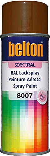 belton spectRAL Lackspray RAL 8007 rehbraun, glänzend, 400 ml - Profi-Qualität