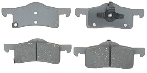 ACDelco Silver 14D935C Ceramic Rear Disc Brake Pad Set with Wear Sensor