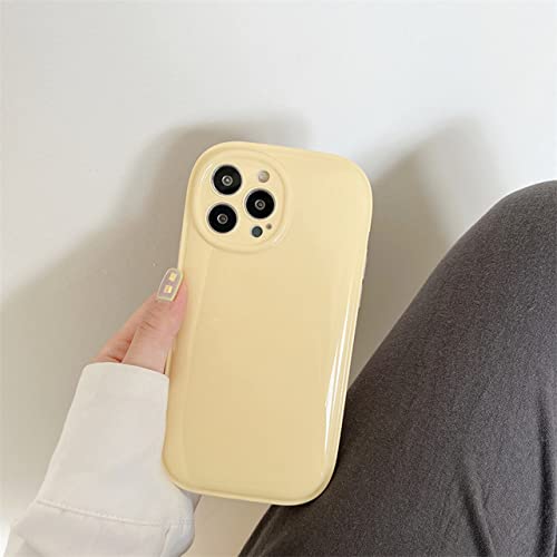 Coque iPhone 12 jaune BSAPP pour éviter les rayures avec objectif protégé