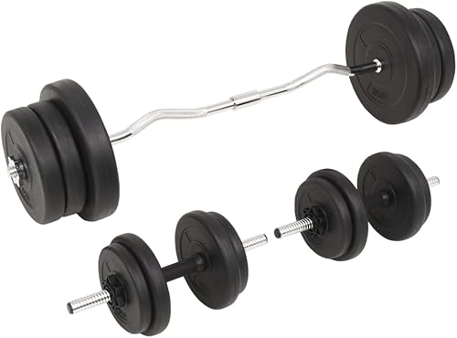 Miniatura 3 de Loibinfen Juego de mancuernas ajustables de 18 piezas de 66.1 libras, pesas libres para hombres y mujeres, entrenamiento de fuerza, gimnasio en