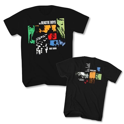 2Bhip Beastie Boys T Shirt Root Down Front & Back Print Adult Black Short Sleeve 90s Rap Graphic Tees3
