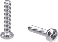 Vista 8 de uxcell Tornillos de máquina M2x3mm Pan Phillips Tornillo de cabeza cruzada 304 pernos de sujeción de acero inoxidable 60 piezas