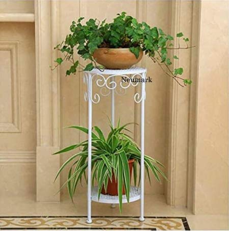 Neumark Metal Iron Spanish 3 Legs Indoor Outdoor Home and Garden Decor Plant Stand with 60 cm Tall (White) (White, Iron) (B07X2S8L43) Amazon Price History, Amazon Price Tracker