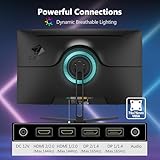 Z-Edge 32 Inch 165Hz Curved Gaming Monitor 2K QHD 2560x1440 1ms MPRT 16:9 1500R Curved Screen, Ultra-Thin Bezel, FreeSync, DisplayPort 1.4 & HDMI 2.0, Black - Image 5