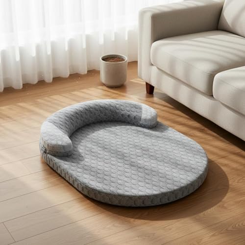 Matelas réfrigérant pour chat avec oreiller surélevé lavable