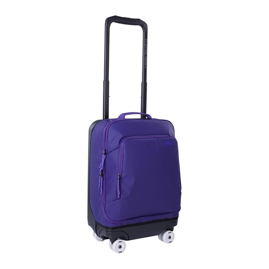 EVOC Borsa trolley ibrida a 4 ruote da 40 l, impermeabile, espandibile, con ruote da skate interne, manico telescopico estensibile, scomparti per laptop e tablet, perfetta per viaggi aerei e cyclin