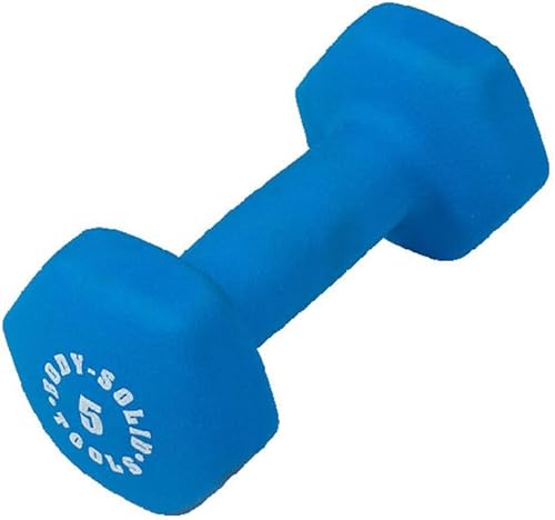 Miniatura 1 de Body-Solid Tools Neoprene Dumbbell for Weight and Aerobic Training, Pilates & Physical Therapy, Hand Weights Set for Women, Free Weights Hex End