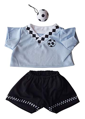Blue Soccer Uniform Outfit Teddy Bear Clothes Fits Most 14