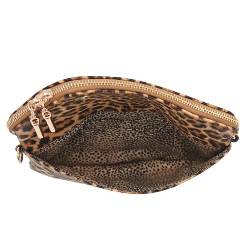Image of FashionPuzzle Envelope Wristlet Clutch Crossbody Bag with Chain Strap