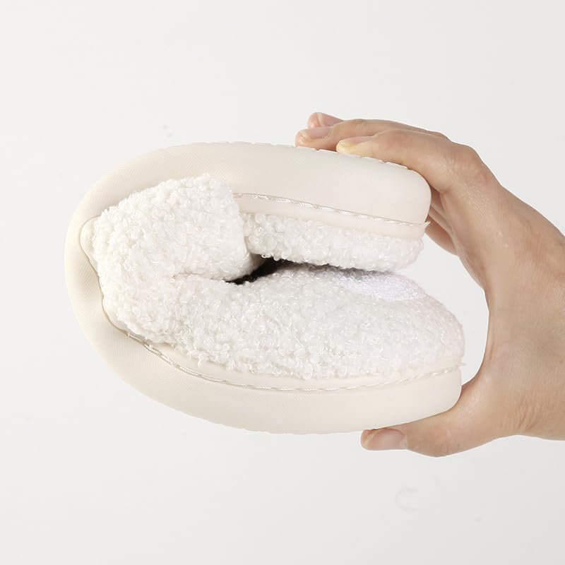 Snugeasy Christmas Slippers Reindeer for Womens Mens Soft Plush Comfy Warm Fuzzy Slippers Red Moose Santa Claus Indoor Outdoor Slip On House Slippers Christmas Gifts, Snowman, 9-10 Women/8-8.5 Men2