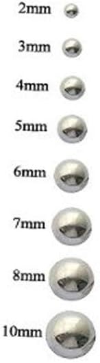 14k White Gold Bead Ball Stud Earrings