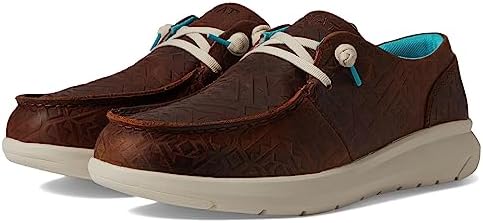 ARIAT Women's Hilo Sneaker, Brown Blanket Emboss, 8.5 | Image 3