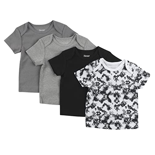 Image of Hanes Baby T-Shirt, Flexy Soft Stretch Shirt, Expandable Shoulder, 4-Pack