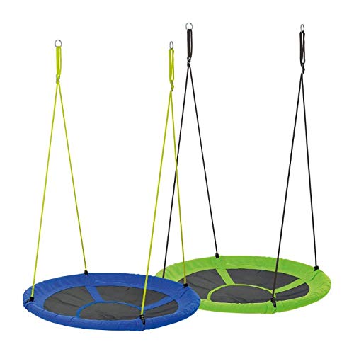 Preisvergleich Produktbild Playland Nestschaukel Rundschaukel Ø: ca. 110 cm / Tragkraft: ca. 150 kg (Grün)
