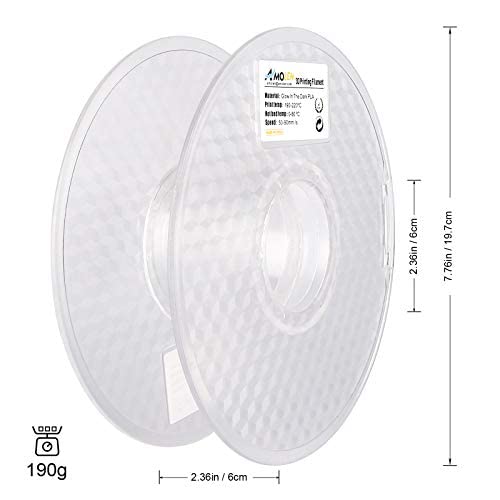 Image of AMOLEN 3D Printer Filament, Ebony Black Wood PLA Filament 1.75mm, 3D Printing Filament with 20% Real Wood Fiber,1kg