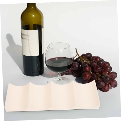 Soporte apilable para botellas de vino plástico blanco miniatura 4