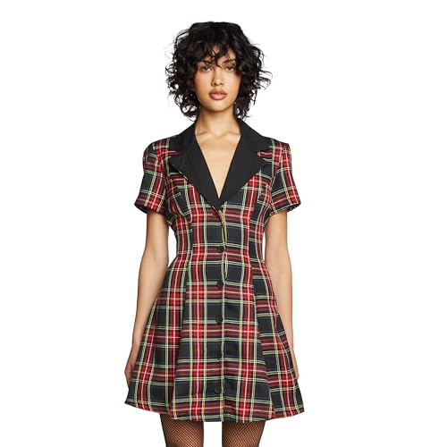 Amazon.com: Dolls Kill Devil You Don't Exist Plaid Dress by