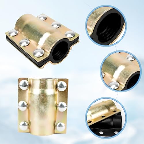 Braçadeira de reparo de tubos, kit de emergência para tubos de plástico e metal (OD 21 mm)