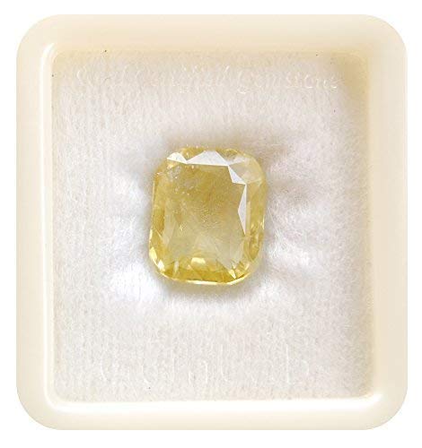 kirti sales Men's Yellow Sapphire 11.25 Ratti Certified Loose Precious Pukhraj Stone AAA+Quality Gemstone (Yellow)-picture-30