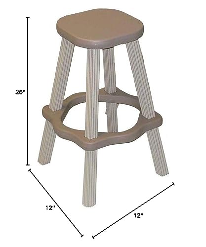 Set de Butaco Leisure Accents (2 piezas), Beige, 26 Pulgadas de Alto miniatura 3