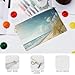 RLDOBOFE Beach Seaside Coin Purse Small Cash Coin Purse Pouch Mini Canvas Change Purse with Zipper Cute Coin Pouch Fashion Coin Wallet Slim Cash Change Wallet for Cards Keys Lipsticks