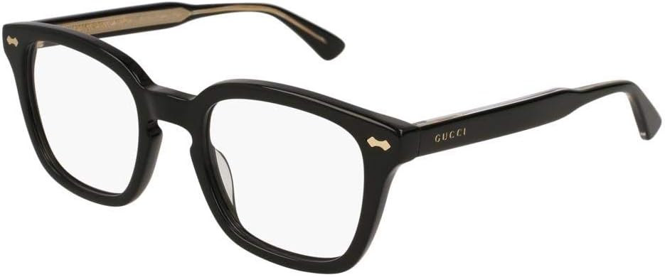 Rectangular Eyeglasses GG0184O 001 Black 50mm 0184