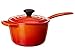 Le Creuset Enameled Cast Iron Signature Saucepan, 1.75 qt., Flame