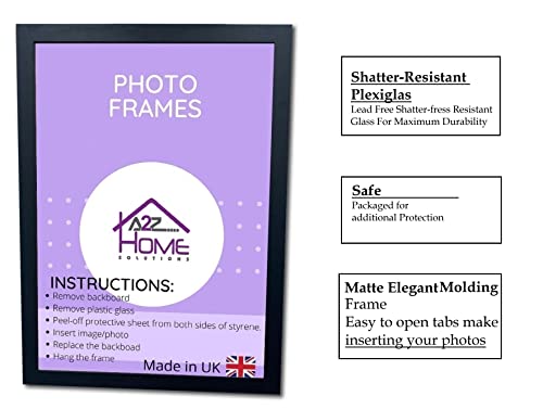 A2Z Home Solutions® Large Wall Picture Frames 60 x 30cm Frame Landscape & Portrait Panoramic Frame For Wall Posters Photos Canvas Paintings Art Gallery (Black) A2Z Home Solutions® Large Wall Picture Frames 60 x 30cm Frame Landscape & Portrait Panoramic Frame For Wall Posters Photos Canvas Paintings Art Gallery (Black)