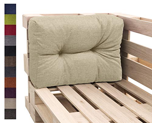 sunnypillow Coussin Dossier pour Palette Euro Canapé Jardin Salon - Extérieur - Appui 60 x 40 cm - Gros Coussins Mobilier Jardin Banquette - Différentes...