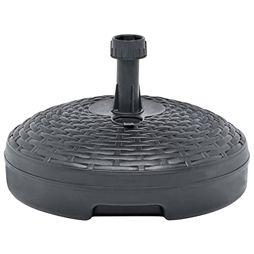 xinxinxiang Umbrella Base Outdoor Umbrellas for Patio Umbrella Base Stand Patio Umbrella Stand Patio Umbrella Base Sand/Water Filled 5.3 gal Anthracite Plastic Rattan