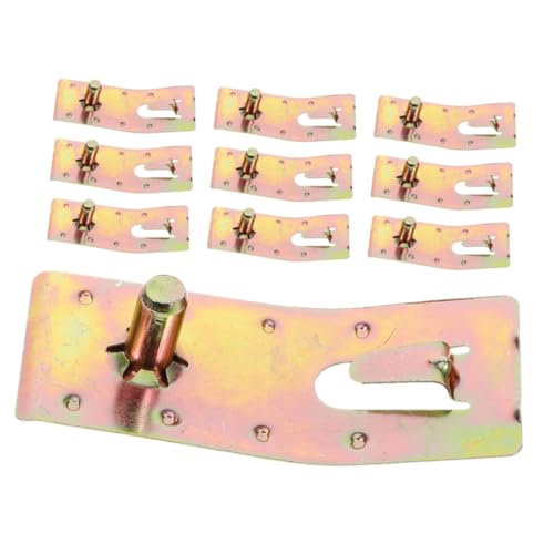 TOBBOMEY 10 pièces Clips de Sécurité Épingle Nourrice pour Rayonnage à Palette Verrou de Sécurité Polyvalent pour Système de Rayonnage Forme de Larme Accessoire pour Entrepôts et Étagères