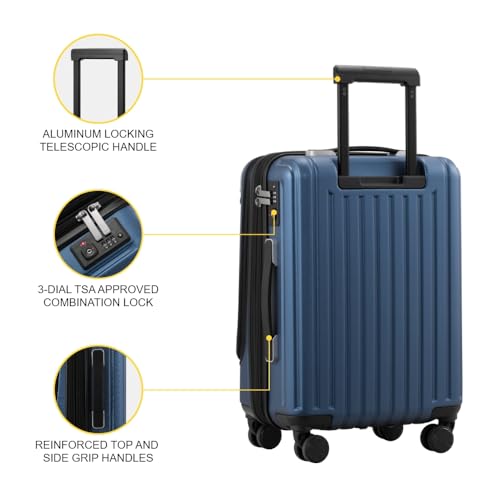 Mittelgroßer Koffer LEVEL8 Trolley aus Hartschale, leicht und robust