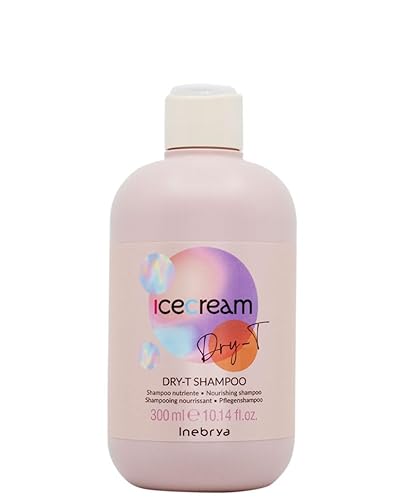 Ice Cream Dry-T Shampoo - Champú nutritivo para cabello seco, encrespado y tratado con proteínas de seda y trigo (10.14 onzas)