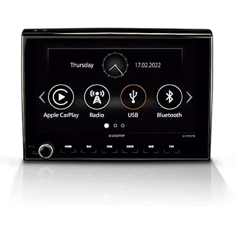 XZENT X-F275 - Infotainer, Mediencenter kompatibel mit FIAT Ducato, Multimedia mit 8“ Touchscreen, Autoradio mit DAB+, Bluetooth, zum Reisemobil Festeinbau Navi erweiterbar Cover
