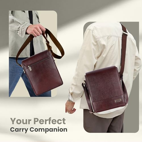 Image of HAMMONDS FLYCATCHER Unisex-Adult Genuine Leather Messenger Sling Bag|Sb1160