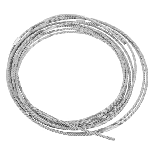 Cable de acero SEWACC plata para puerta de garaje con longitud de elevación 2